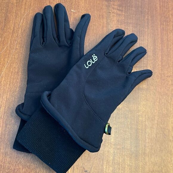 Lole Black Active Outdoor Winter Gloves - Medium - Picture 1 of 6